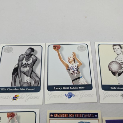 4 Greats of the Game Cards, Player of Year Card, Holy Cross All-American Card