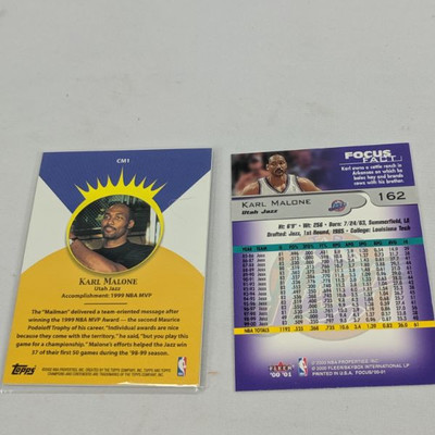 2 Karl Malone Utah Jazz Basketball Cards