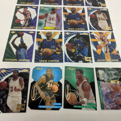 16 Translucent Basketball Cards, Kobe Bryant to Antawn Jamison