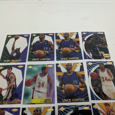 16 Translucent Basketball Cards, Kobe Bryant to Antawn Jamison