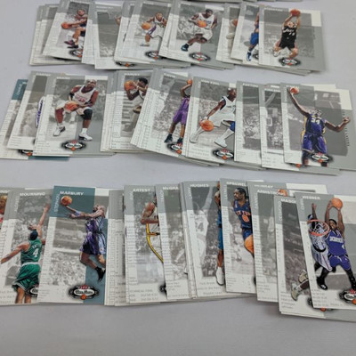 Large Stack of Fleer 02-03 Box Score Basketball Cards