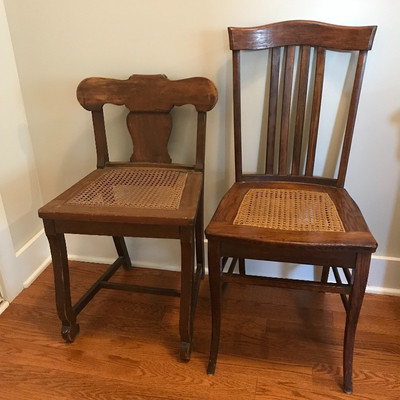 Lot 24 - Two Cane Seat Chairs 