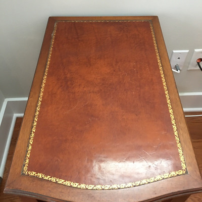 Lot 34 - Leather Topped Side Table