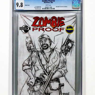 ZOMBIE PROOF #2 CGC 9.8 Comic Book Big Apple Convention Moonstone Comics 2007