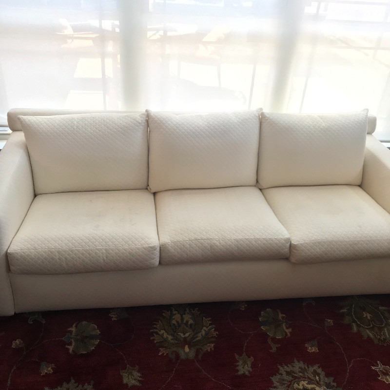 Lot 47 Large White Sofa