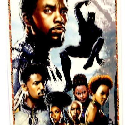 BLACK PANTHER Fine Comic Art Print Signed by Neal Adams - 13" x 19"