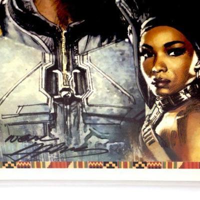BLACK PANTHER Fine Comic Art Print Signed by Neal Adams - 13" x 19"