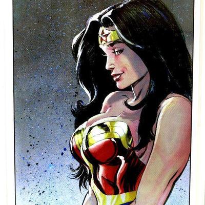 WONDER WOMAN Fine Comic Art Print Signed by Neal Adams - 13" x 19"