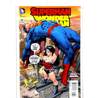 SUPERMAN WONDER WOMAN #26 Fine Comic Art Print Signed by Neal Adams - 13" x 19"