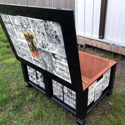 The WALKING DEAD #1 Comics Custom Made COFFEE TABLE / CHEST