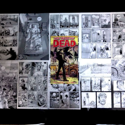 The WALKING DEAD #1 Comics Custom Made COFFEE TABLE / CHEST