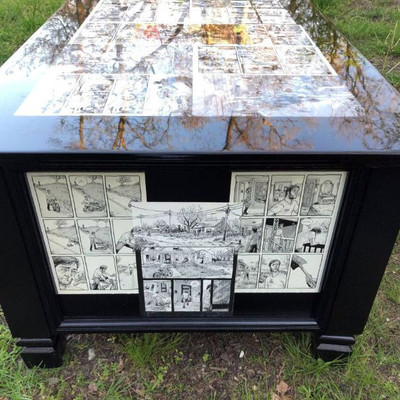 The WALKING DEAD #1 Comics Custom Made COFFEE TABLE / CHEST