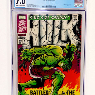 HULK Annual #1 CGC 7.0 King-Size Special Marvel Comics 10/1968