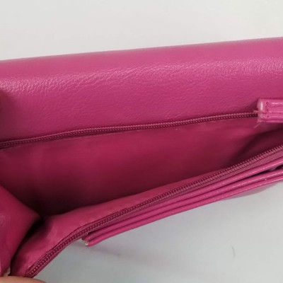 Pink Pleather Wallet