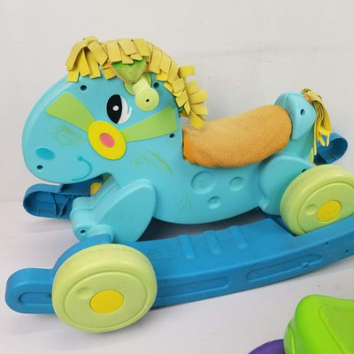 Toddler Ride-On Toys - Horse & Dragon, Wheeled/Rocker