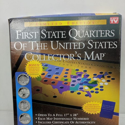 First State Quarters Of The United States Collector's Map, As Seen On TV