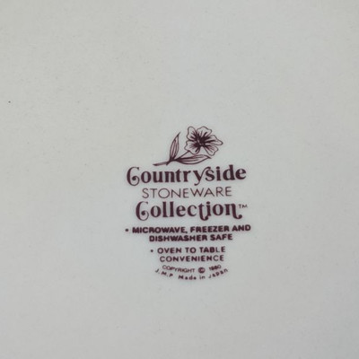 Countryside Stoneware Collection with Flower Print
