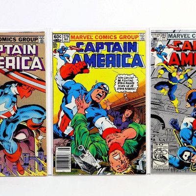 CAPTAIN AMERICA #278 279 282 Bronze Age Comic Books Lot Marvel Comics 1982