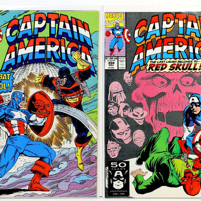 CAPTAIN AMERICA #390 391 392 393 394 Comic Books Lot Marvel Comics 1991