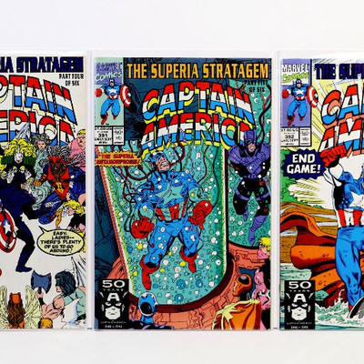 CAPTAIN AMERICA #390 391 392 393 394 Comic Books Lot Marvel Comics 1991