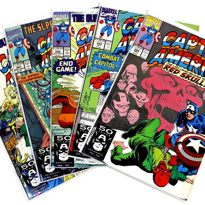 CAPTAIN AMERICA #390 391 392 393 394 Comic Books Lot Marvel Comics 1991