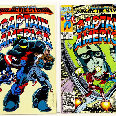 CAPTAIN AMERICA #395 396 397 398 399 Comic Books Lot Marvel Comics 1991/92