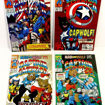 CAPTAIN AMERICA #404 405 406 407 Comic Books Lot Marvel Comics 1992