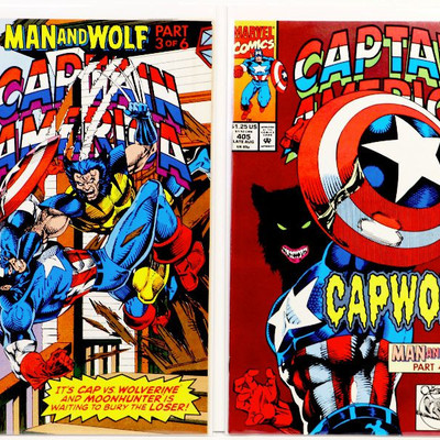 CAPTAIN AMERICA #404 405 406 407 Comic Books Lot Marvel Comics 1992