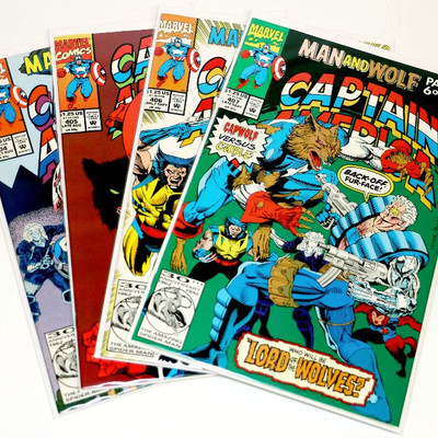 CAPTAIN AMERICA #404 405 406 407 Comic Books Lot Marvel Comics 1992