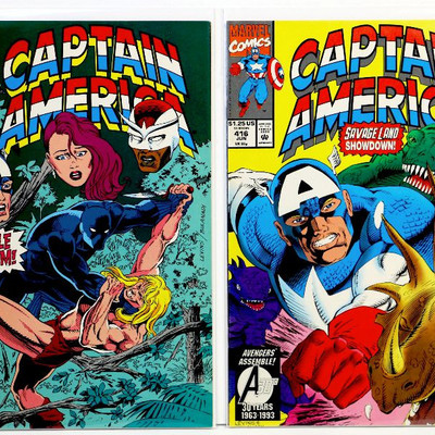 CAPTAIN AMERICA #409 410 411 412 413 414 415 416 Comic Books Lot Marvel Comics 1992/93