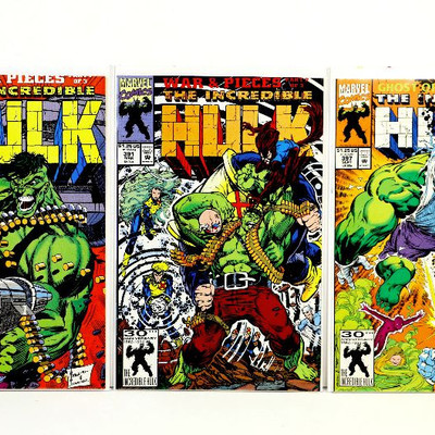 The Incedible HULK #390 #391 #397 Comic Books Set Marvel Comics 1992