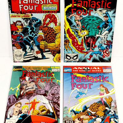 FANTASTIC FOUR Annual #21 22 23 24 Comic Books Set Marvel Comics 1988-91