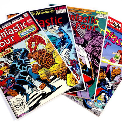 FANTASTIC FOUR Annual #21 22 23 24 Comic Books Set Marvel Comics 1988-91