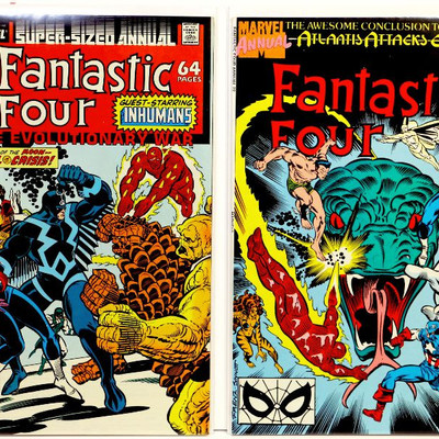 FANTASTIC FOUR Annual #21 22 23 24 Comic Books Set Marvel Comics 1988-91