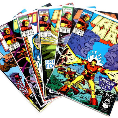 IRON MAN #268 269 270 271 272 273 Comic Books Lot Marvel Comics 1991