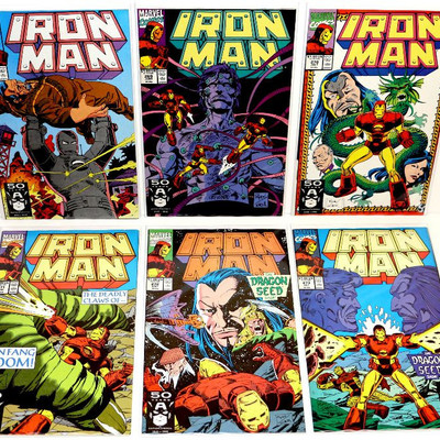 IRON MAN #268 269 270 271 272 273 Comic Books Lot Marvel Comics 1991
