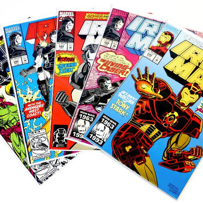 IRON MAN #285 286 288 289 290 Comic Books Lot Marvel Comics 1992/93