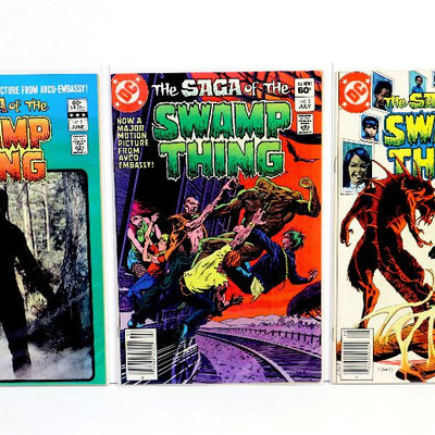 Saga Of The SWAMP THING #2 #3 #4 Bronze Age Comic Books Lot DC Comics 1982