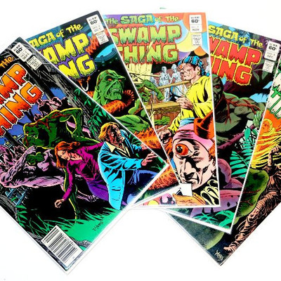 Saga Of The SWAMP THING #5 6 7 8 9 Bronze Age Comic Books Lot DC Comics 1982/83