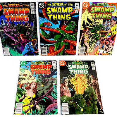 Saga Of The SWAMP THING #5 6 7 8 9 Bronze Age Comic Books Lot DC Comics 1982/83