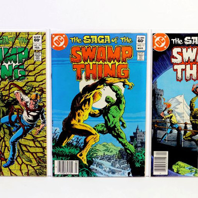 Saga Of The SWAMP THING #10 11 12 13 15 Bronze Age Comic Books Lot DC Comics 1983