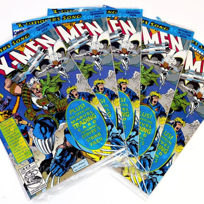 X-MEN #16 Poly Bagged Factory Sealed w/Card LOT of 5 Marvel Comics 1993
