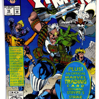 X-MEN #16 Poly Bagged Factory Sealed w/Card LOT of 5 Marvel Comics 1993