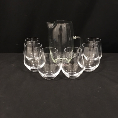 Lot 103 - Lenox Wine Glasses & Glass Pitcher