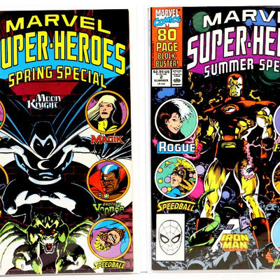 MARVEL SUPER-HEROES SPECIAL #1 #2 Spring/Summer Marvel Comics 1990