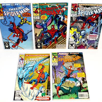 AMAZING SPIDER-MAN #352 353 359 368 389 Comic Books Lot Marvel Comics 1991-94