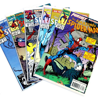 AMAZING SPIDER-MAN #352 353 359 368 389 Comic Books Lot Marvel Comics 1991-94