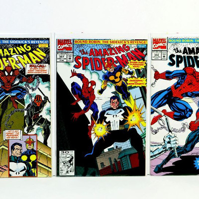 AMAZING SPIDER-MAN #353-358 Round Robin The Sidekick's Revenge Complete Set Marvel 1991