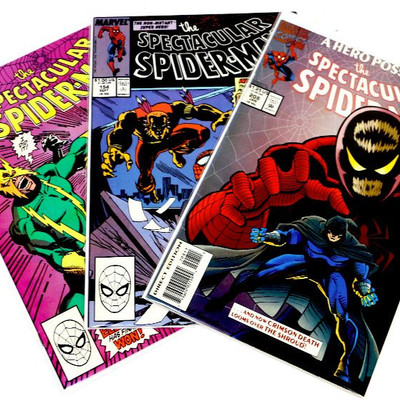 SPECTACULAR SPIDER-MAN #135 154 208 Comic Books Set Marvel Comics - 1987/89 - 1994