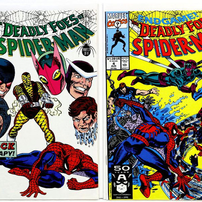 Deadly Foes SPIDER-MAN #1 #2 #3 #4 Complete SET Marvel Comics 1991